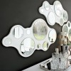 Specchio Bubbles CB/5029 - Struttura in legno Bianco Lucido P64 e specchi in vetro GMR. Da cm 89 x 51,5
