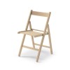 Sedia Apri e Chiudi Pieghevole - Realizzata interamente in legno di faggio verniciata in Bianco anilina.