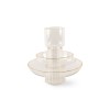 Vaso Stripe Vittoria - Colore Trasparente con bordo Oro