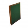 Tavolo Poker Square Quadrato - Struttura in legno di faggio Noce e piano in panno verde.