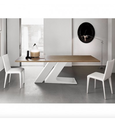 Tavolo TL fisso - Struttura in metallo verniciato e piano in vari materiali e dimensioni.