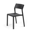 Sedia Trill Bistrot - In polipropilene nel colore Grigio Antracite