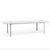 Tavolo Alloro Estensibile 140 oppure 210 - Gambe in alluminio verniciato in Bianco con piano in polipropilene Bianco.