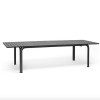 Tavolo Alloro Estensibile 140 oppure 210 - Gambe in alluminio verniciato in Antracite con piano in polipropilene Antracite.