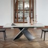 Tavolo AX allungabile- Struttura in metallo verniciato e piano in ceramica. Da 200 allungabile a 300  o 220 allungabile a 320.