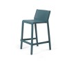 Sgabello Trill Stool - Altezza della seduta 65 cm, in polipropilene nel colore Azzurro Ottanio.