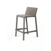 Sgabello Trill Stool - Altezza della seduta 65 cm, in polipropilene nel colore Tortora.
