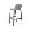Sgabello Trill Stool - Altezza della seduta 76 cm, in polipropilene nel colore Tortora.