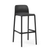 Sgabello Faro - Altezza della seduta 76 cm, in polipropilene nel colore Antracite.