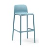 Sgabello Faro - Altezza della seduta 76 cm, in polipropilene nel colore Celeste.