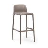 Sgabello Faro - Altezza della seduta 76 cm, in polipropilene nel colore Tortora.