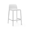 Sgabello Faro - Altezza della seduta 65 cm, in polipropilene nel colore Bianco.