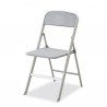 SEDIA PIEGHEVOLE ALU CB/205 - Struttura in Alluminio Satinato, seduta e schienale in Net Grigio 460.