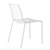 Sedia Summer 2522 - Struttura in metallo in verniciato Bianco VB, adatta per utilizzo esterno.