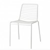 Sedia Summer 2522 - Struttura in metallo in verniciato Bianco VB, adatta per utilizzo esterno.