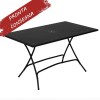 Tavolo Pieghevole rettangolare - Struttura e piano in acciaio verniciato, da 120 x 80.
