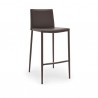 SGABELLO BOHEME CB/1393 - Struttura in metallo Caffè Opaco P159, Seduta in rigenerato di cuoio Caffè 463