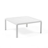 Tavolino Komodo - Struttura in polipropilene nel colore Bianco Opaco. Da centimetri 70 x 70, altezza 32,5