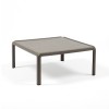 Tavolino Komodo - Struttura in polipropilene nel colore Tortora Opaco. Da centimetri 70 x 70, altezza 32,5