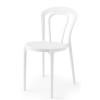 Sedia Caffe' CB/1970 - Struttura in polipropilene rinforzato nel colore Bianco Ottico Opaco P94
