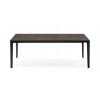 Tavolo Pentagon CB/4797-160 allungabile - Struttura in metallo Nero Opaco P15 e piano in Legno Nobilitato P50W