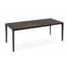 Tavolo Pentagon CB/4797-160 allungabile - Struttura in metallo Nero Opaco P15 e piano in Legno Nobilitato P50W