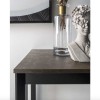 TAVOLO CONSOLLE EMINENCE CB/4724-W-90C - Struttura in legno di faggio Nero Opaco p15 e piano e allunghe in legno nobilitato Bron