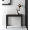TAVOLO CONSOLLE EMINENCE CB/4724-W-90C - Struttura in legno di faggio Nero Opaco p15 e piano e allunghe in legno nobilitato Bron