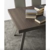 Tavolo Bold allungabile CB/4795-XR-W - Gambe in legno di faggio Tortora Opaco P176 e piano in legno nobilitato Termocotto P60W.
