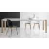 TAVOLO ALLUNGABILE EMINENCE CB/4724-W130 - Gambe in frassino Rovere Naturale P19W, struttura e piano in laminato Bianco Ottico O