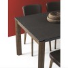 TAVOLO ALLUNGABILE EMINENCE CB/4724-W130 - Gambe in frassino Smoke P12, struttura in Grigio Opaco p16 e piano in ceramica Stone.