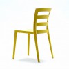 Sedia Town - Interamente in polipropilene nel colore Ocra P104.