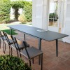 Sedia Mogan Vermobil - Struttura in metallo nel colore Grigio Antico con cuscino.