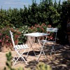 Sedia Step pieghevole Vermobil - Colore Bianco Goffrato, tavolo Step disponibile in due misure