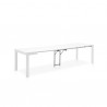 TAVOLO CONSOLLE EMINENCE CB/4724-W-90C - Struttura in legno di faggio , piano ed allunghi in legno nobilitato Bianco Ottico Opac