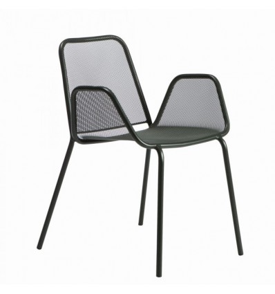 Sedia Rick con braccioli Vermobil - Colore Nero
