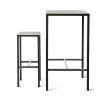 Sgabello Seaside Vermobil - Colore Grigio antico, Tavolo Seaside disponibile in due misure