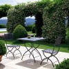 Sedia Springtime pieghevole Vermobil - Colore Grigio Antico, Tavolo Quadrato Springtime
