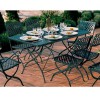 Sedia Springtime pieghevole Vermobil - Colore Grigio Antico, Tavolo Springtime Rettangolare