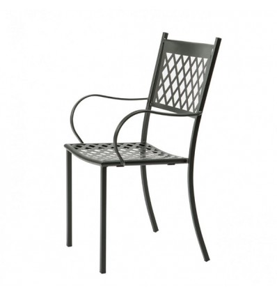 Sedia Summertime con braccioli Vermobil - Colore Nero