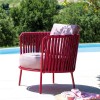 Poltrona Lounge Desiree Rope Monocolore Vermobil - Rosso