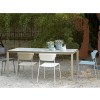 Tavolo Pranzo Allungabile 2419 Scab Design - Struttura in metallo Tortora 15 e piano in laminato HPL Effetto Cemento 90.