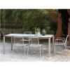 Tavolo Pranzo Allungabile 2419 Scab Design - Struttura in metallo Tortora 15 e piano in laminato HPL Effetto Cemento 90.