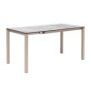 Tavolo Pranzo Allungabile 2419 Scab Design - Struttura in metallo Tortora 15 e piano in laminato HPL Effetto Cemento 90.
