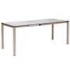Tavolo Pranzo Allungabile 2419 Scab Design - Struttura in metallo Tortora 15 e piano in laminato HPL Effetto Cemento 90.