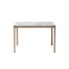 Tavolo Pranzo Allungabile 2419 Scab Design - Struttura in metallo Tortora 15 e piano in laminato HPL Effetto Cemento 90.