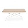 TAVOLO PIEGHEVOLE MAGIC J CB/5041-W - Struttura in metallo Bianco P94, Piano in impiallacciato Natural P27 (Tavolino)