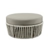 Pouf Desiree Rope di Vermobil - Corda Fango, Tessuto Grigio