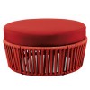 Pouf Desiree Rope di Vermobil - Monocolore Rosso