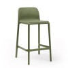 Sgabello Faro - Altezza della seduta 65 cm, in polipropilene nel colore Agave.
